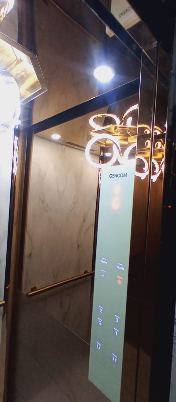 Gencome touch panel inside lift cabin